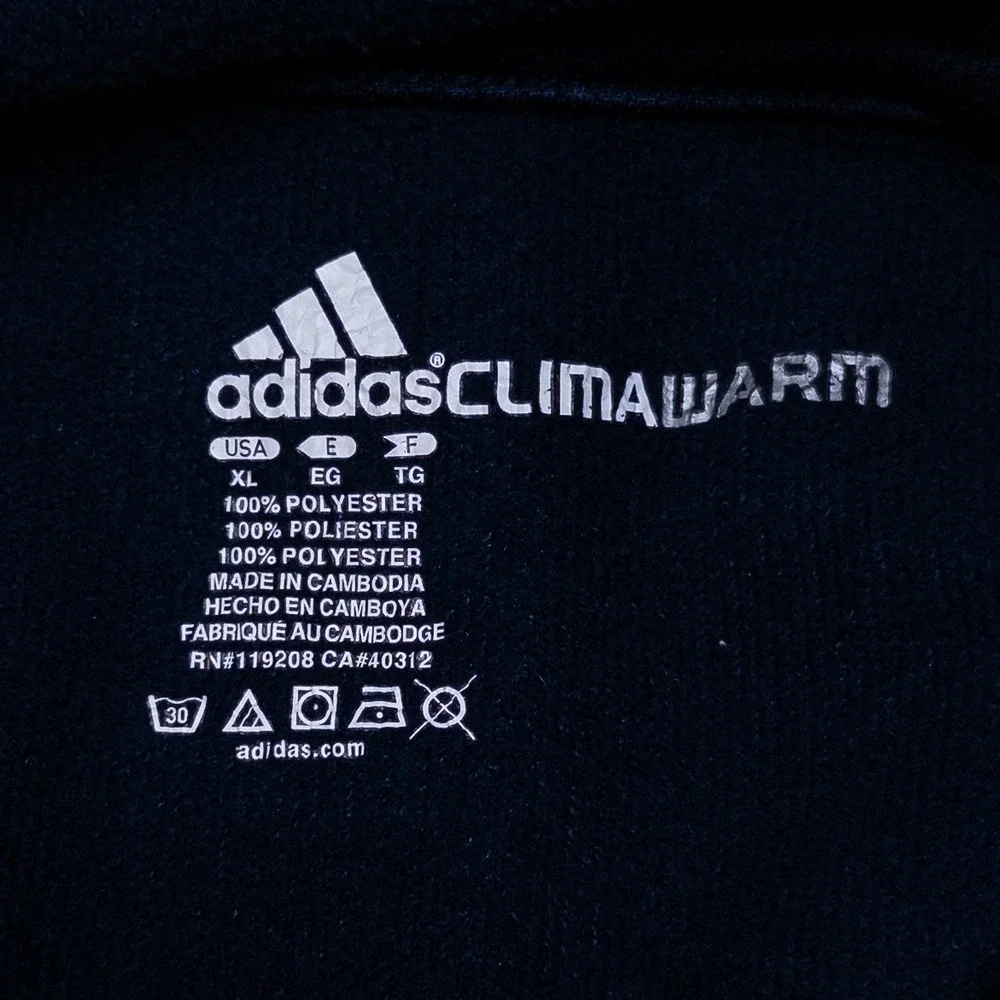 Adidas Mens Michigan Wolverines Hoodie XL Blue ClimaWarm Pullover Sweatshirt